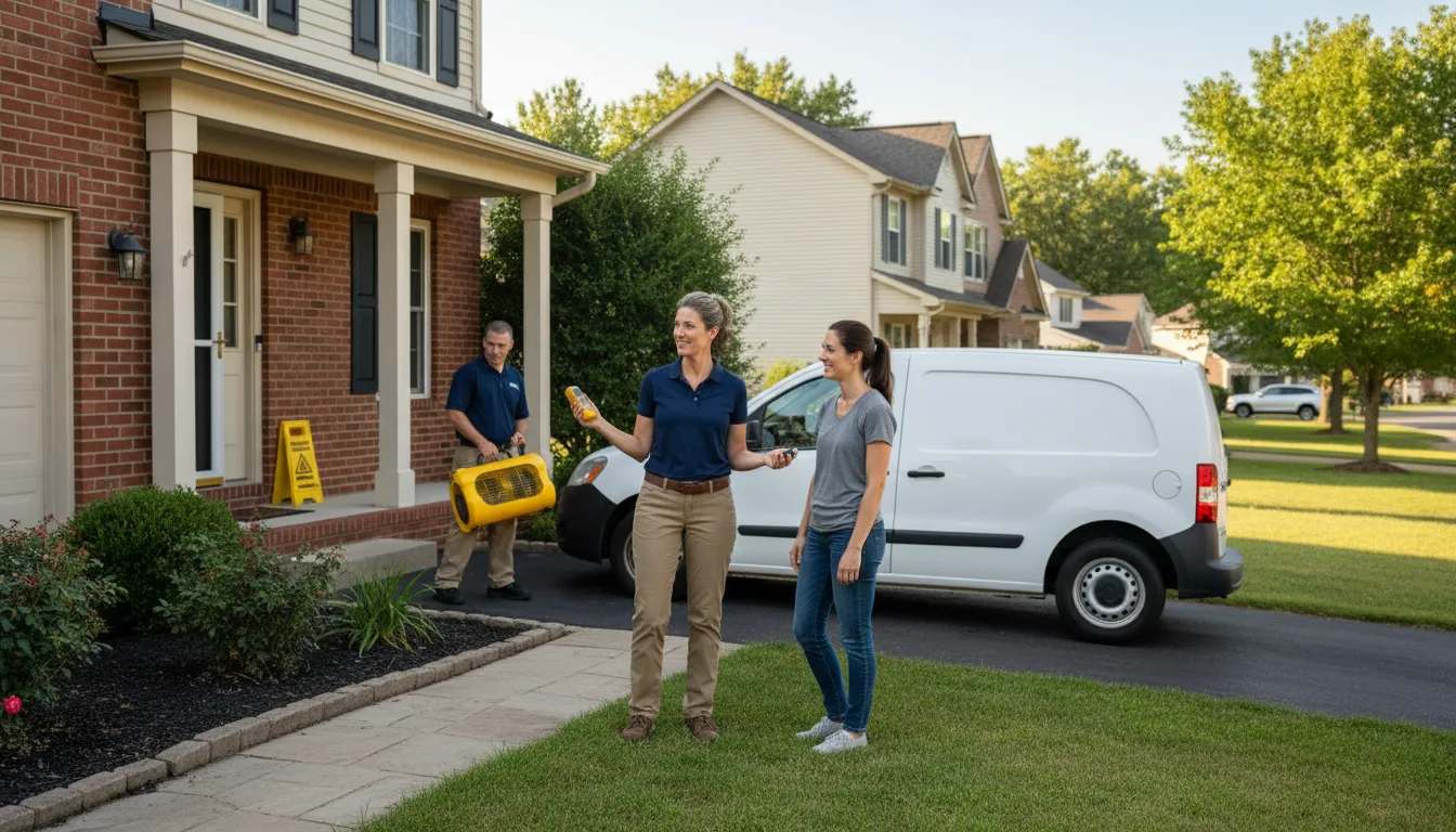 Residential water damage restoration in Springfield, WV
